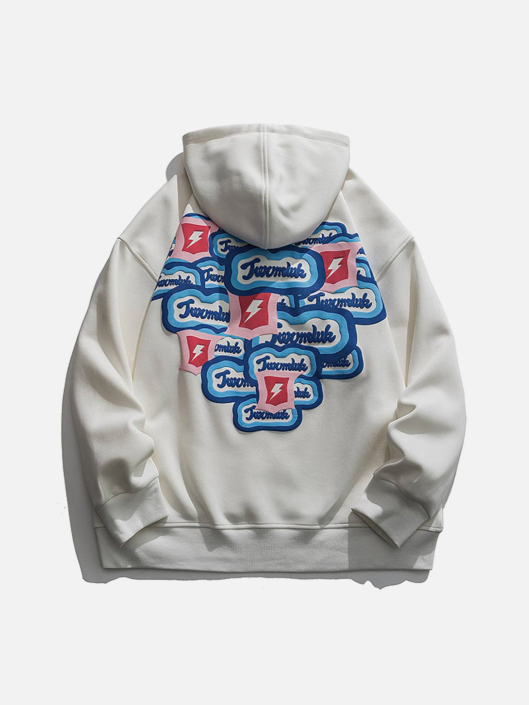 Lacezy - Heart Letter Print Hoodie- Streetwear Fashion - lacezy.com