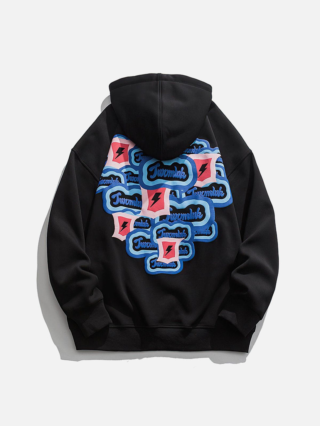 Lacezy - Heart Letter Print Hoodie- Streetwear Fashion - lacezy.com