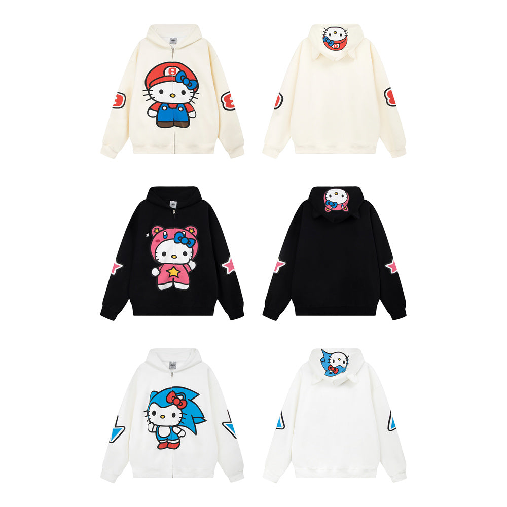 Lacezy - Hello Kitty Hoodie- Streetwear Fashion - lacezy.com