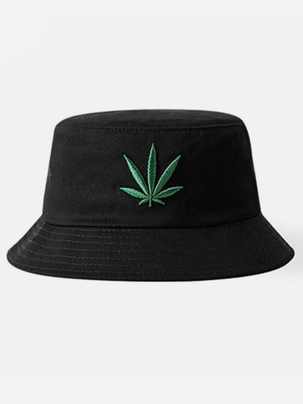 Lacezy - "Hemp Leaf" Bucket Cap- Streetwear Fashion - lacezy.com