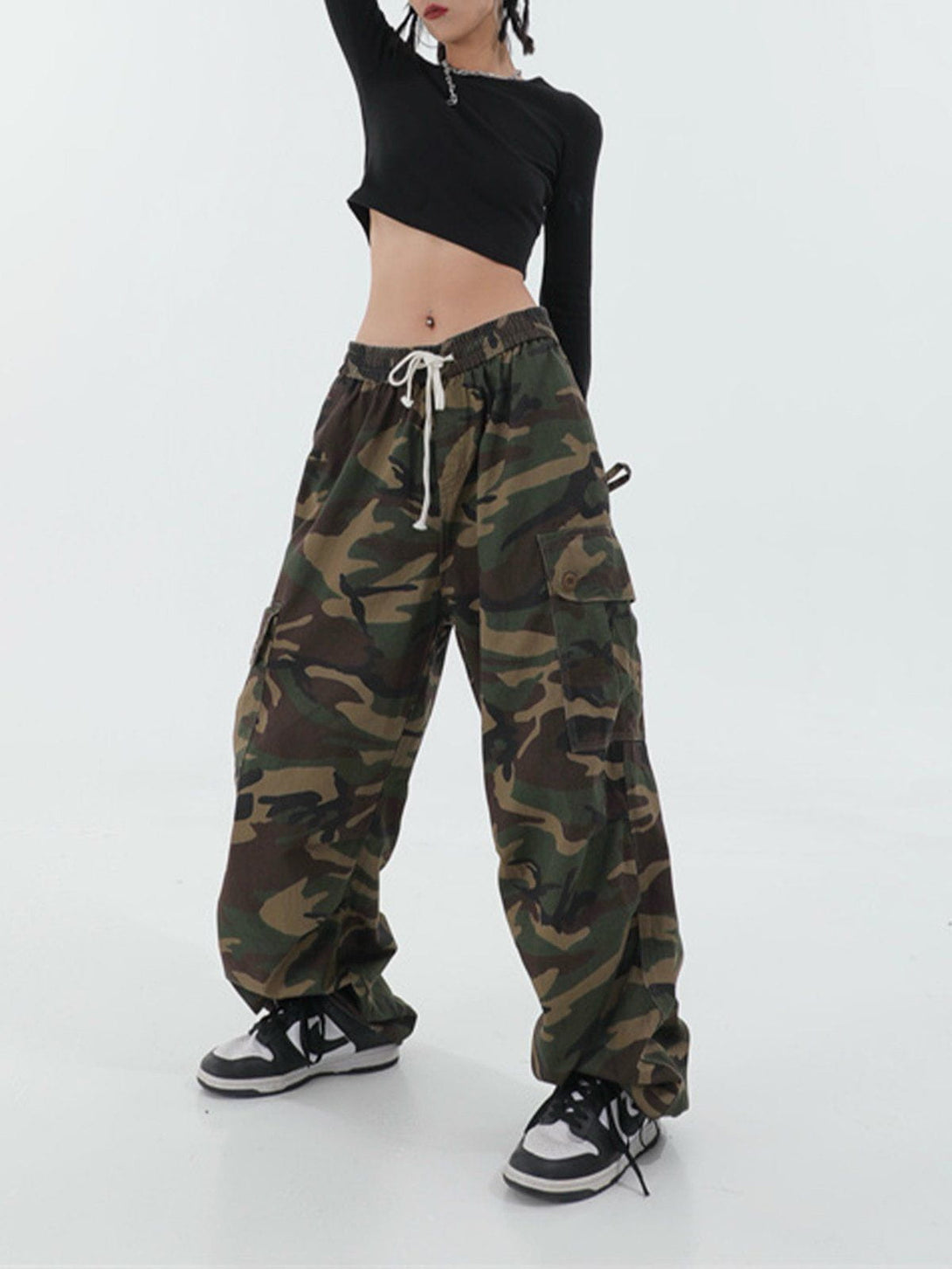 Lacezy - Hip Hop Camouflage Bind Feet Pants- Streetwear Fashion - lacezy.com