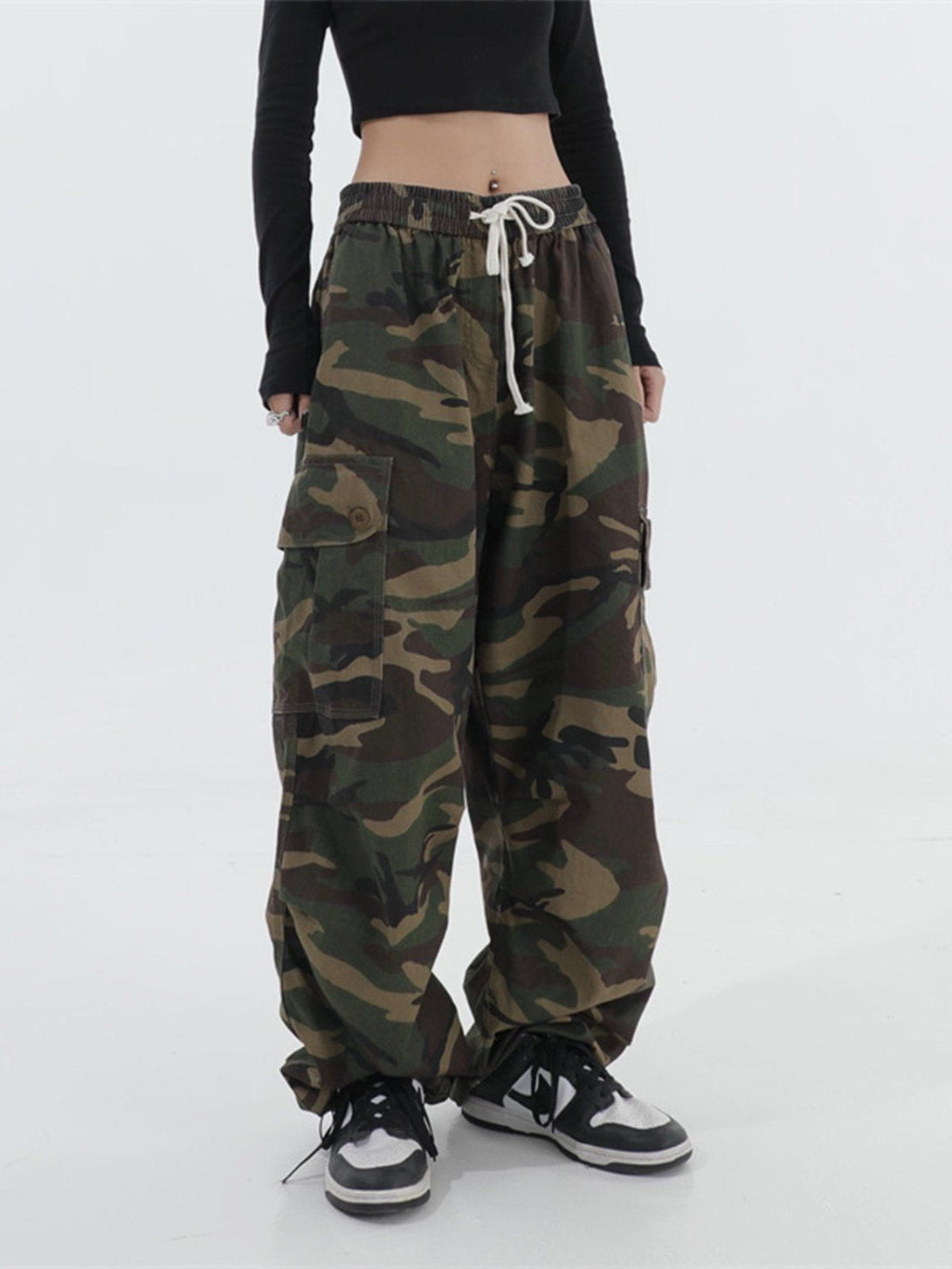 Lacezy - Hip Hop Camouflage Bind Feet Pants- Streetwear Fashion - lacezy.com