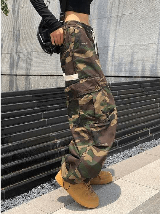 Lacezy - Hip Hop Camouflage Bind Feet Pants- Streetwear Fashion - lacezy.com