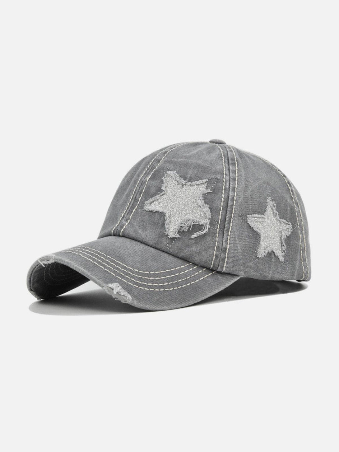 Lacezy - Hole Star Washed Hat- Streetwear Fashion - lacezy.com