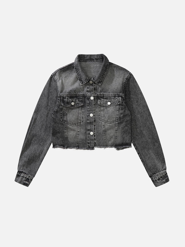 Lacezy - Hollow Out Patchwork Jacket- Streetwear Fashion - lacezy.com