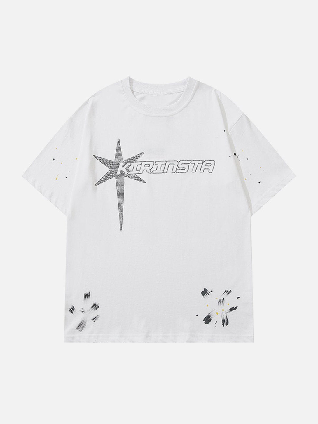 Lacezy - Hotfix Rhinestones Tee- Streetwear Fashion - lacezy.com