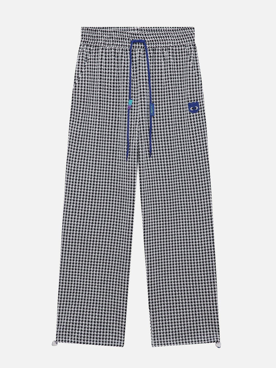 Lacezy - Houndstooth Straight-leg Casual Pants- Streetwear Fashion - lacezy.com