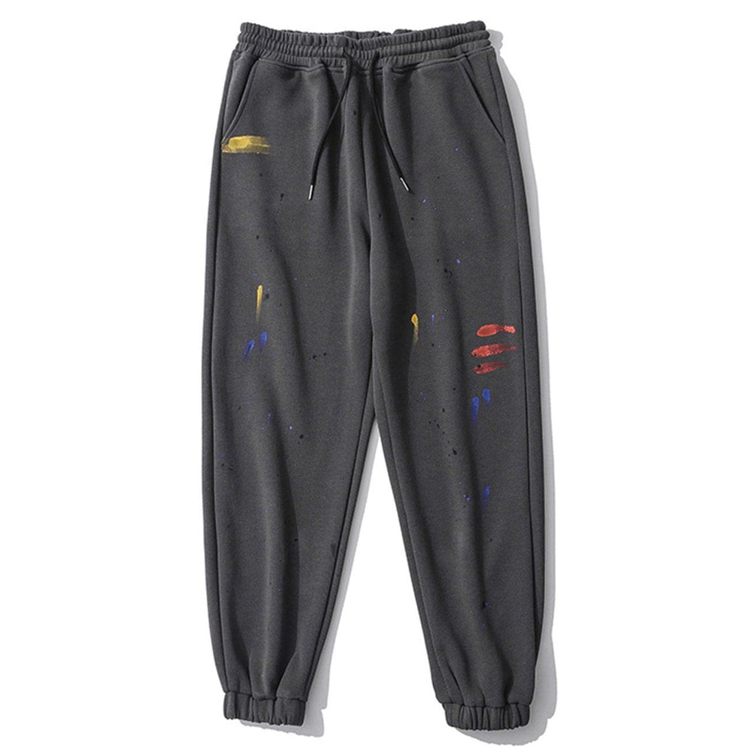 Lacezy - Ink Graffiti Track Pants- Streetwear Fashion - lacezy.com