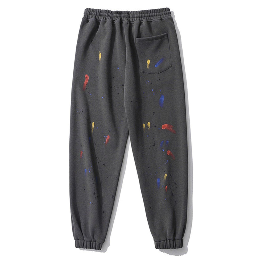 Lacezy - Ink Graffiti Track Pants- Streetwear Fashion - lacezy.com