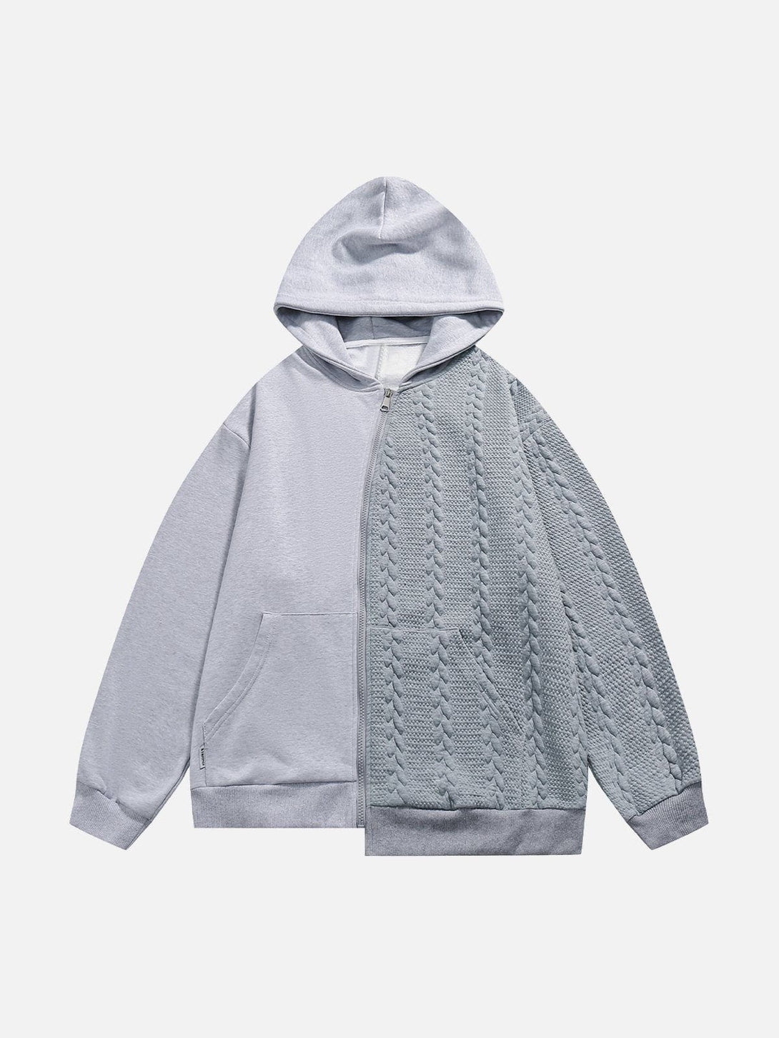 Lacezy - Irregular Patchwork Hoodie- Streetwear Fashion - lacezy.com