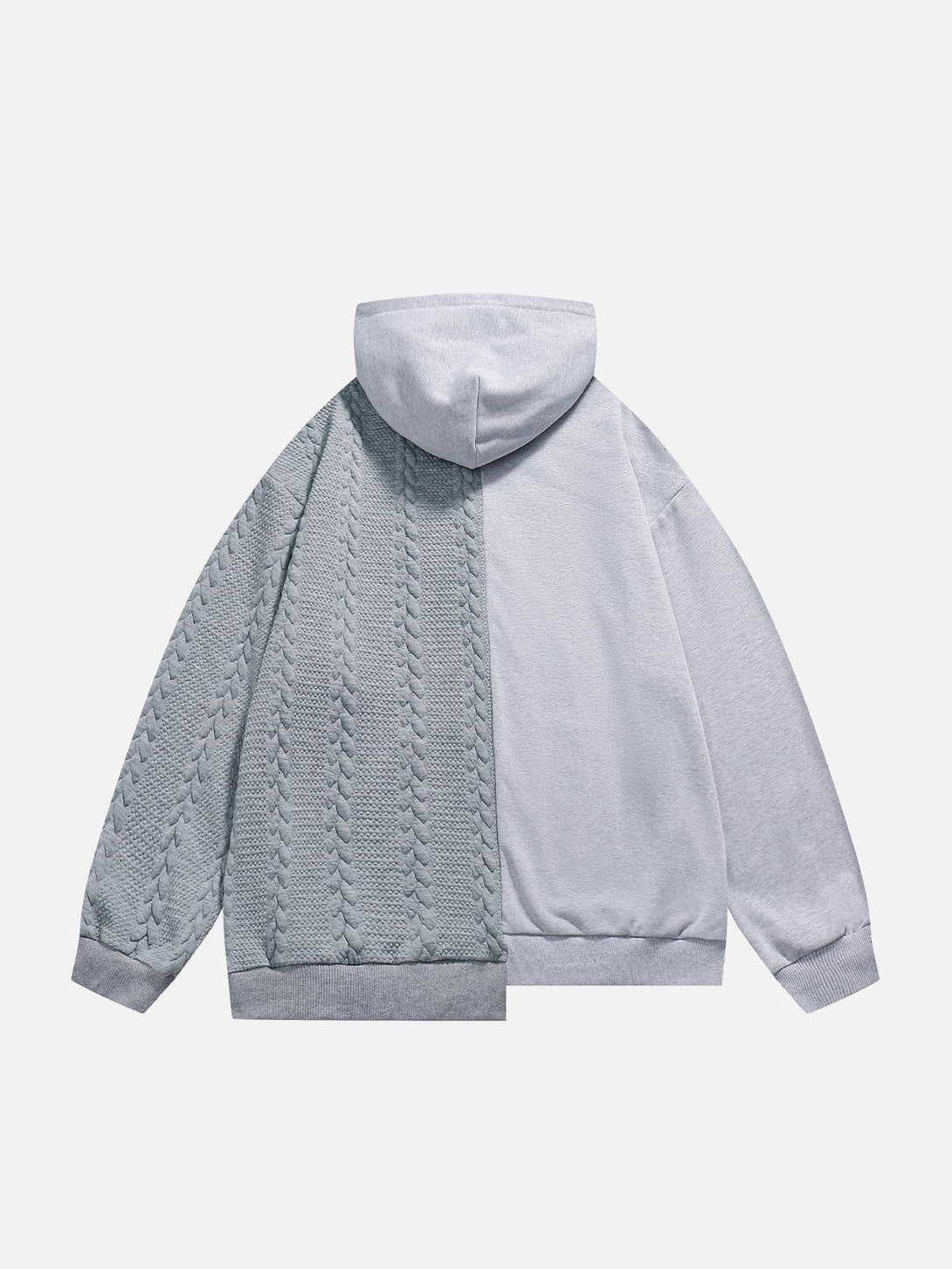 Lacezy - Irregular Patchwork Hoodie- Streetwear Fashion - lacezy.com