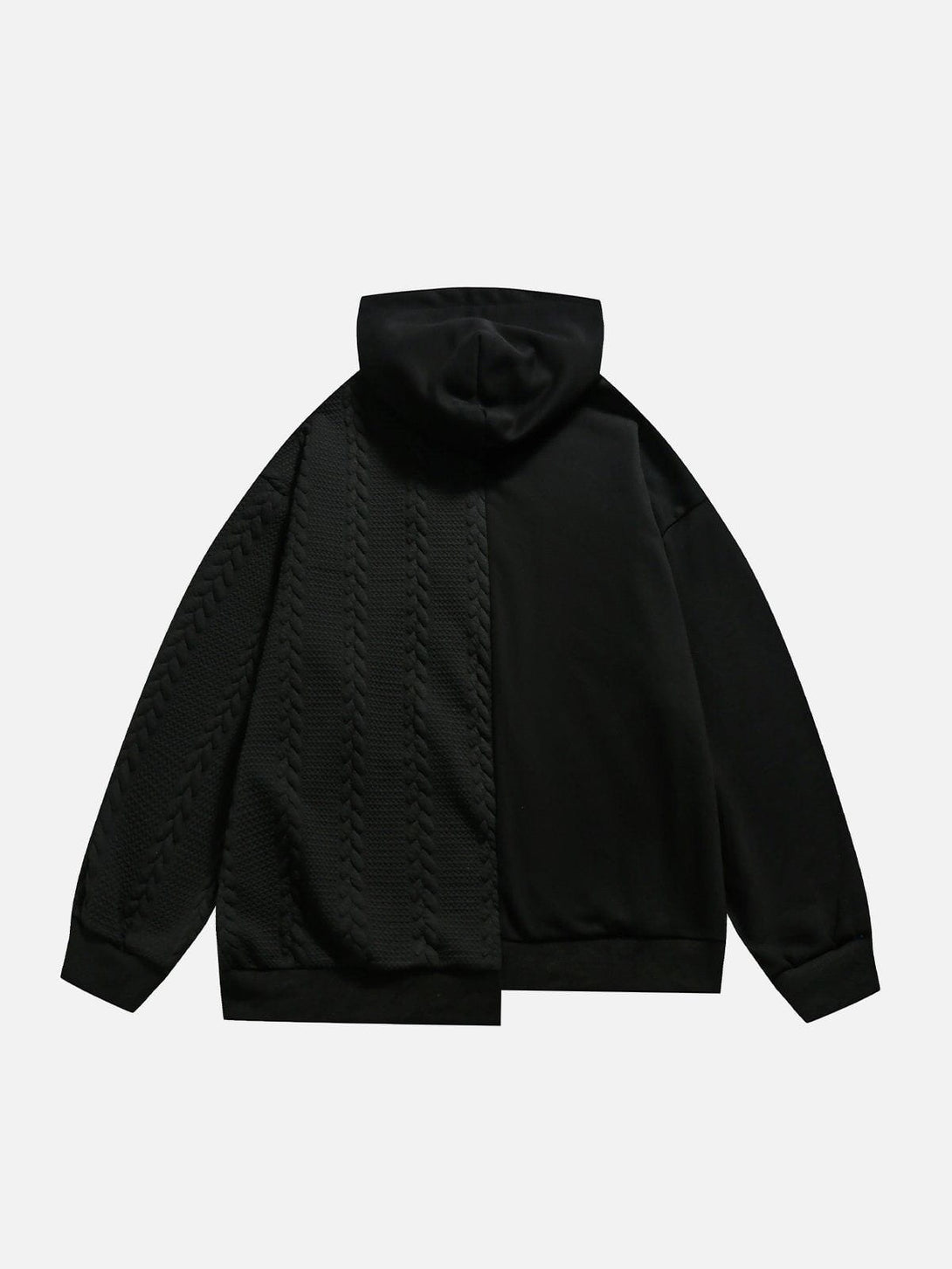 Lacezy - Irregular Patchwork Hoodie- Streetwear Fashion - lacezy.com