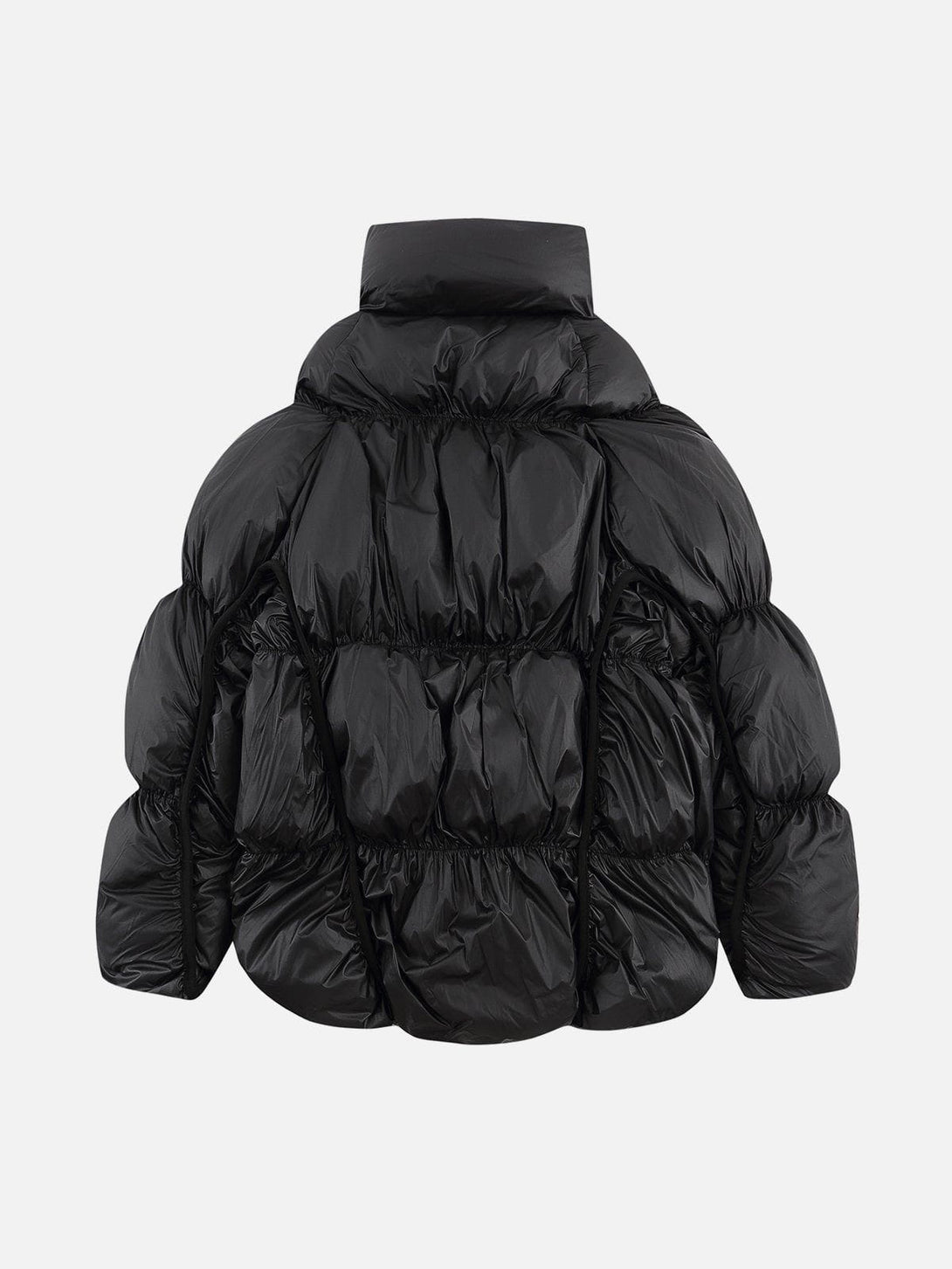 Lacezy - Irregular Split Pleats Winter Coat- Streetwear Fashion - lacezy.com