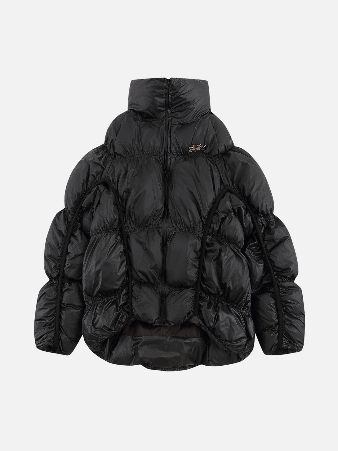 Lacezy - Irregular Split Pleats Winter Coat- Streetwear Fashion - lacezy.com