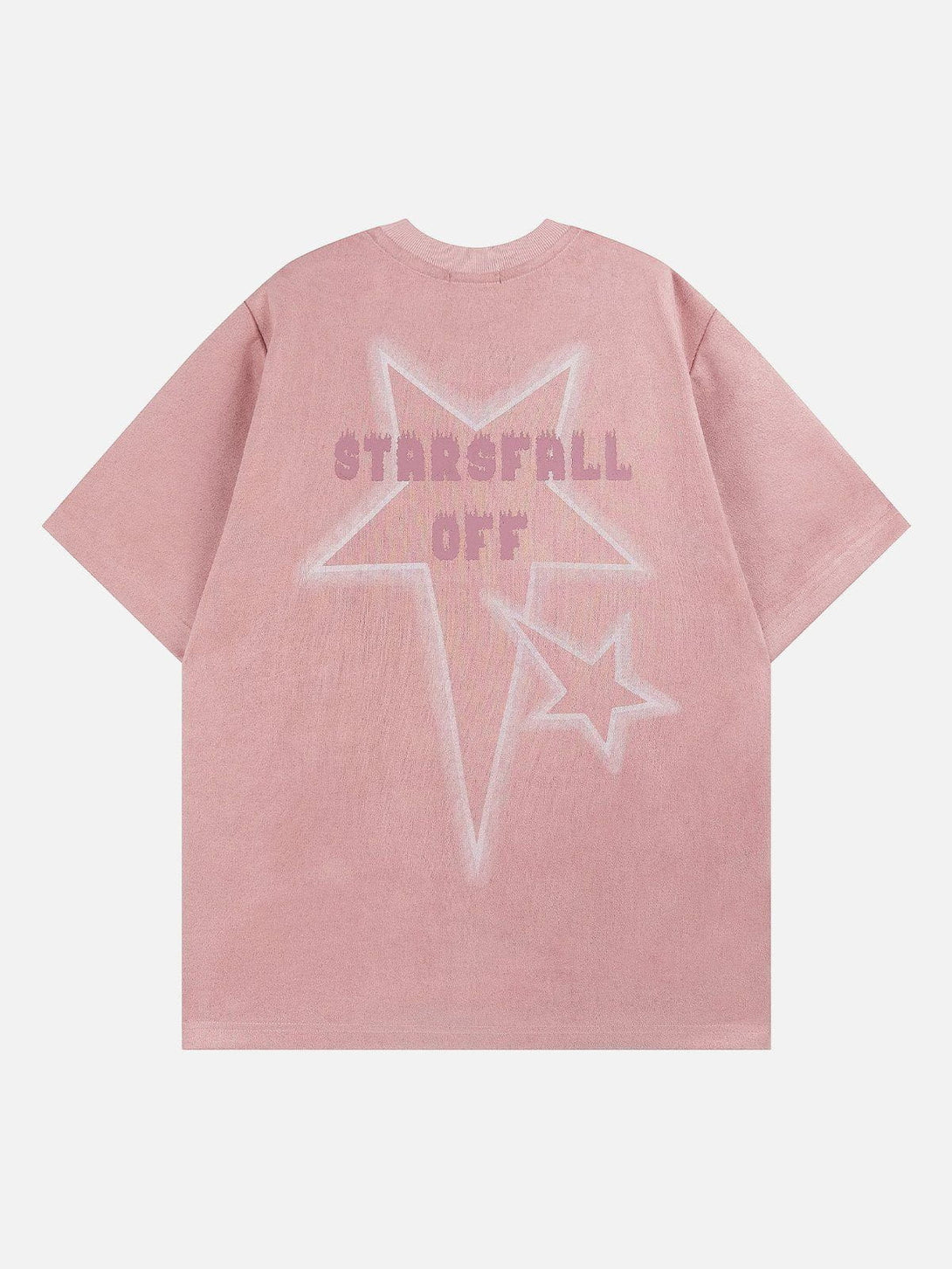 Lacezy - Irregular Stars Print Tee- Streetwear Fashion - lacezy.com