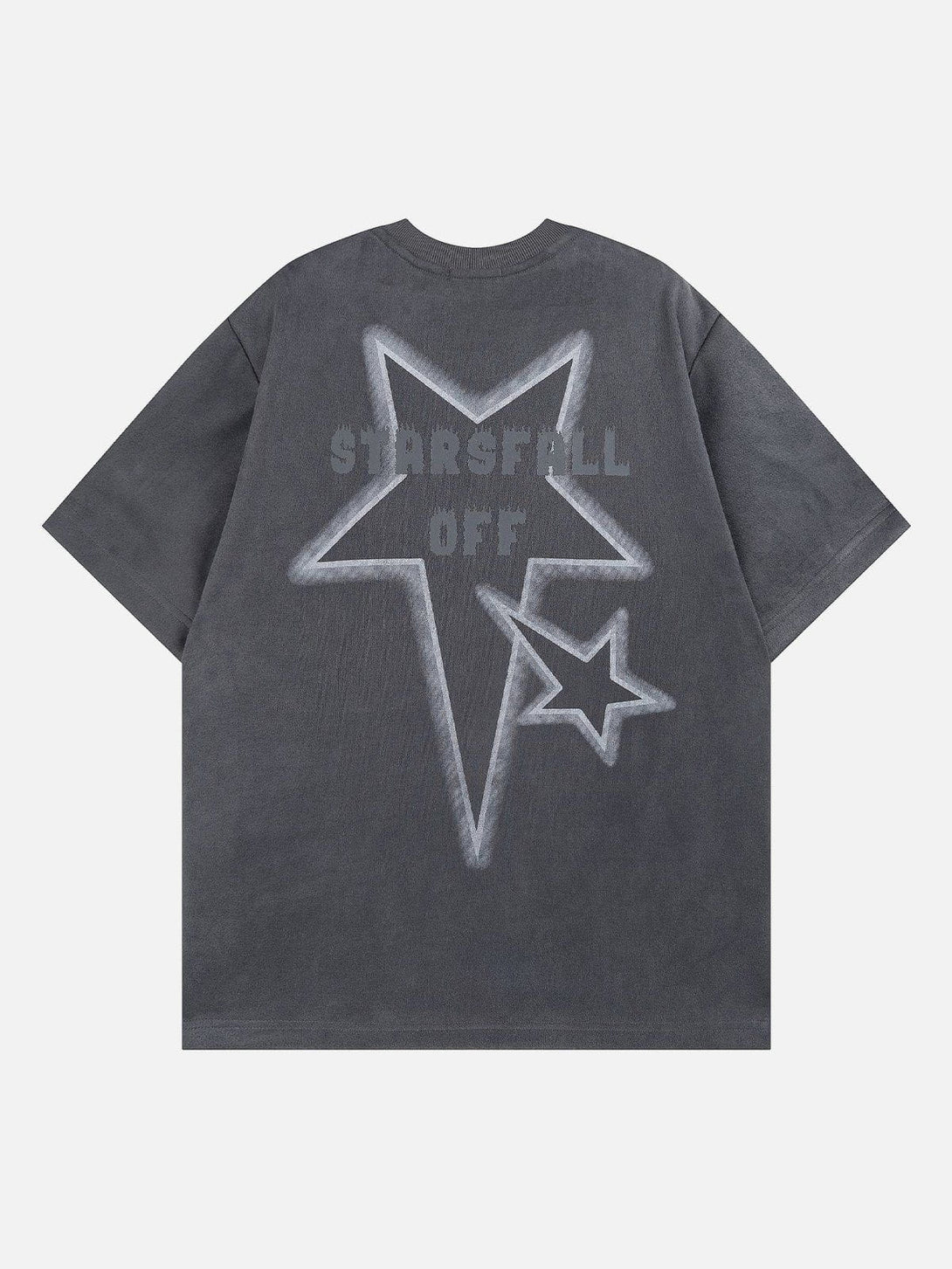 Lacezy - Irregular Stars Print Tee- Streetwear Fashion - lacezy.com