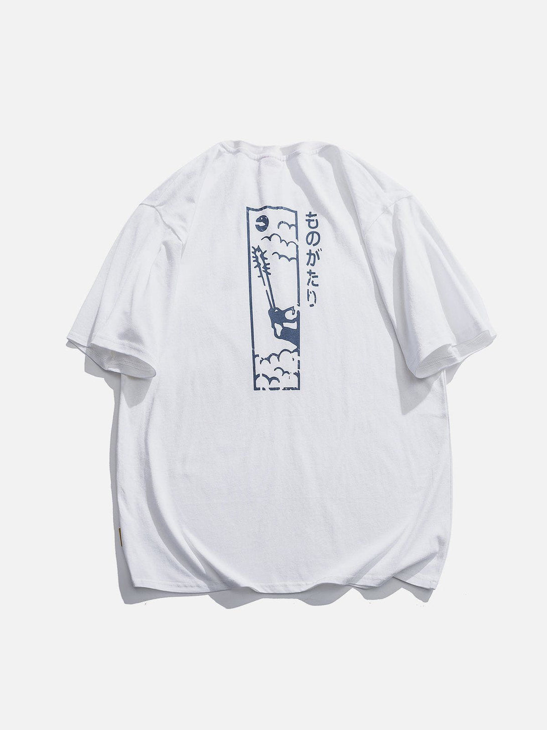 Lacezy - Japanese Font Print Tee- Streetwear Fashion - lacezy.com