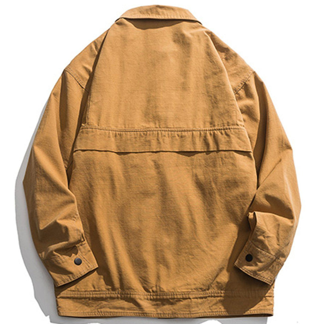 Lacezy - Japanese Plain Jacket- Streetwear Fashion - lacezy.com