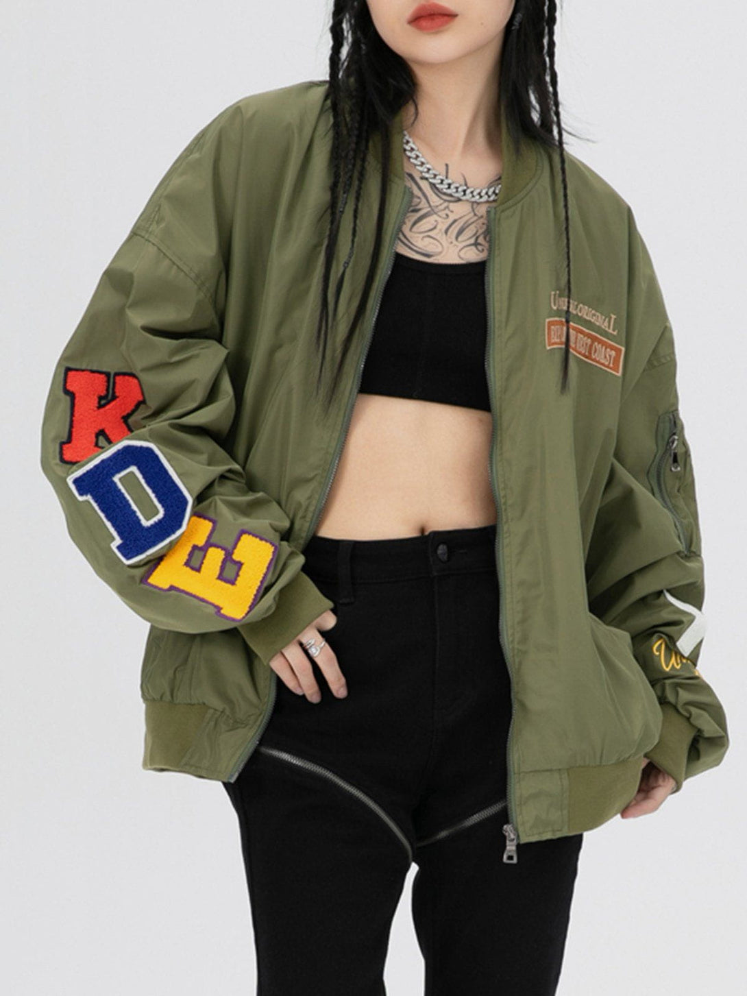 Lacezy - "KDE78" Embroidered Anorak- Streetwear Fashion - lacezy.com