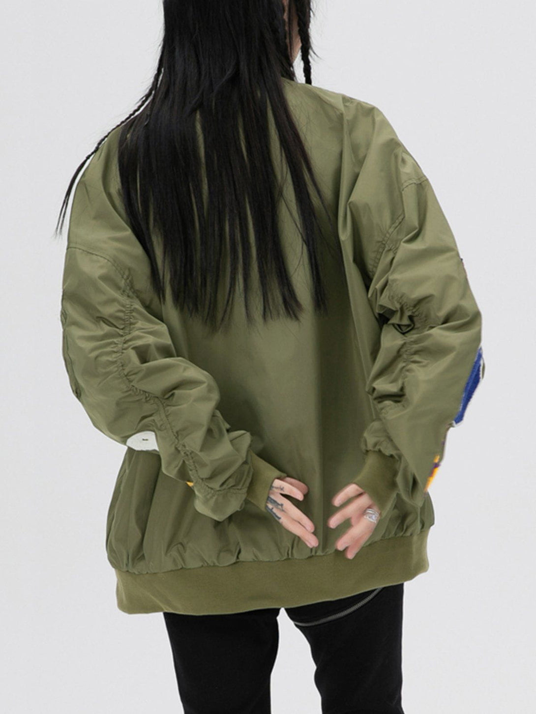 Lacezy - "KDE78" Embroidered Anorak- Streetwear Fashion - lacezy.com