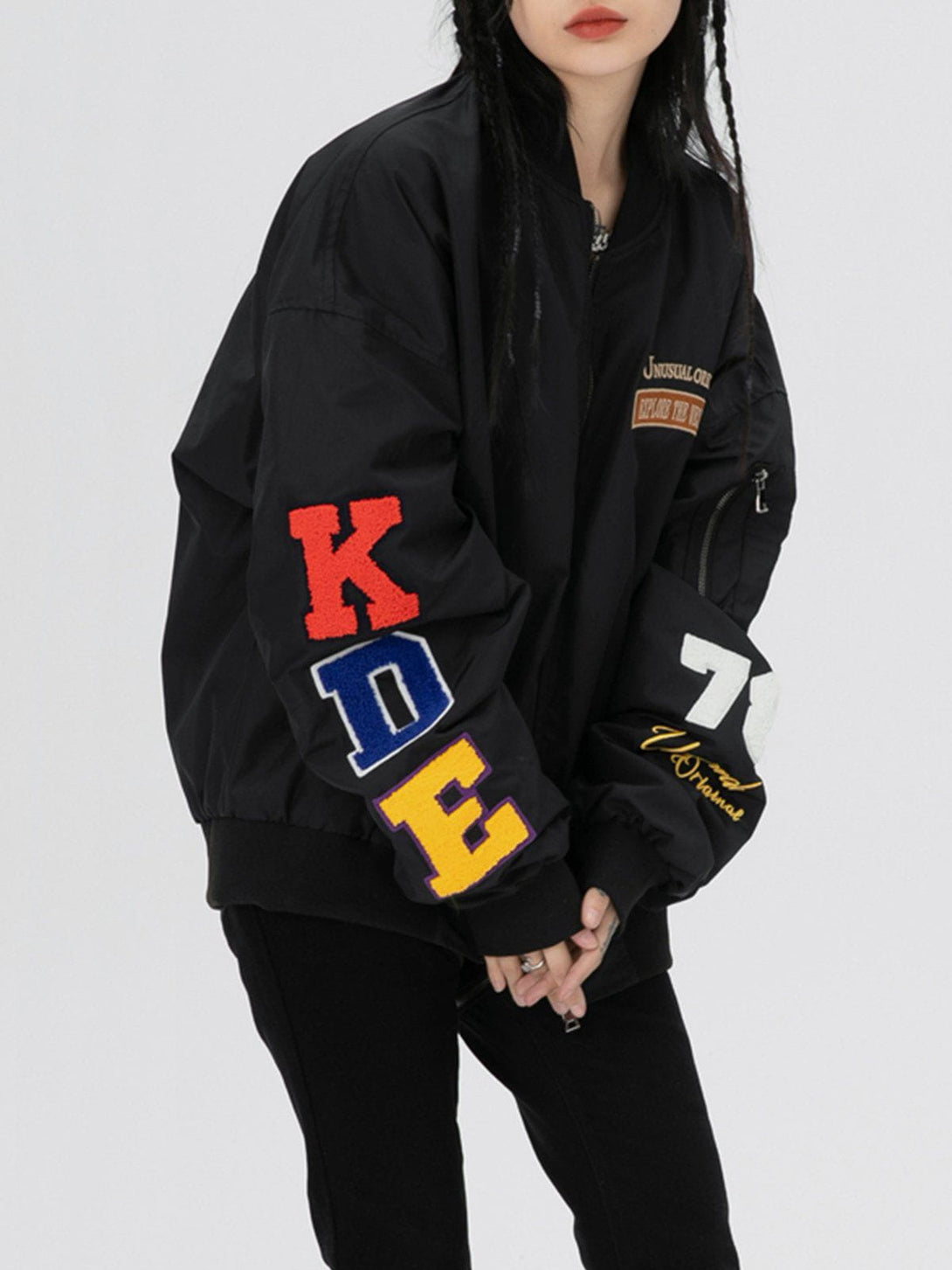 Lacezy - "KDE78" Embroidered Anorak- Streetwear Fashion - lacezy.com