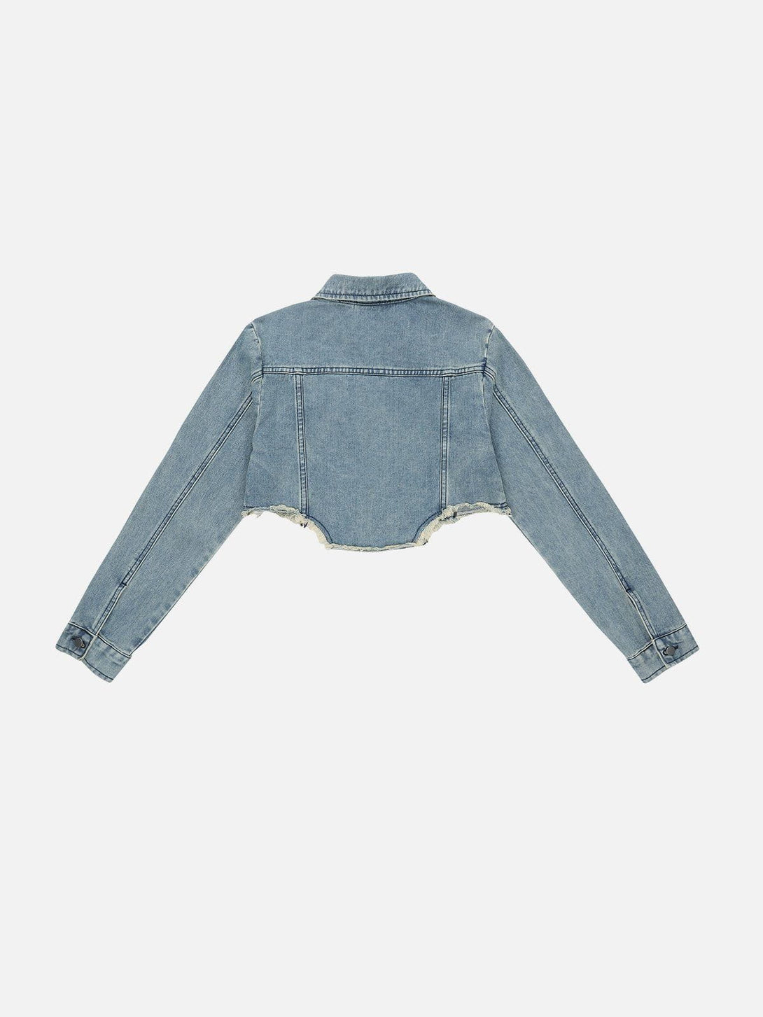 Lacezy - Lace-Up Denim Jacket- Streetwear Fashion - lacezy.com