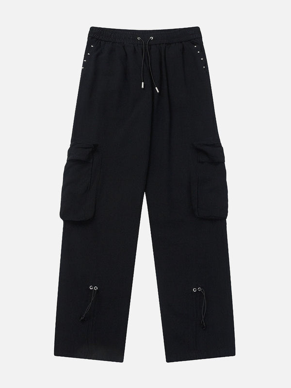 Lacezy - Large Multi-Pocket Cargo Pants- Streetwear Fashion - lacezy.com