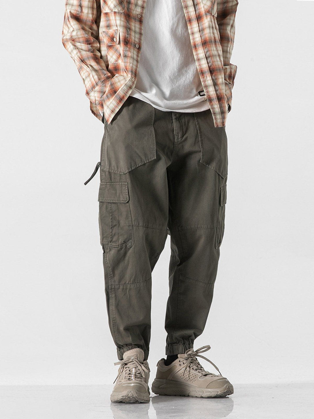 Lacezy - Large Multiple Pockets Cargo Pants- Streetwear Fashion - lacezy.com