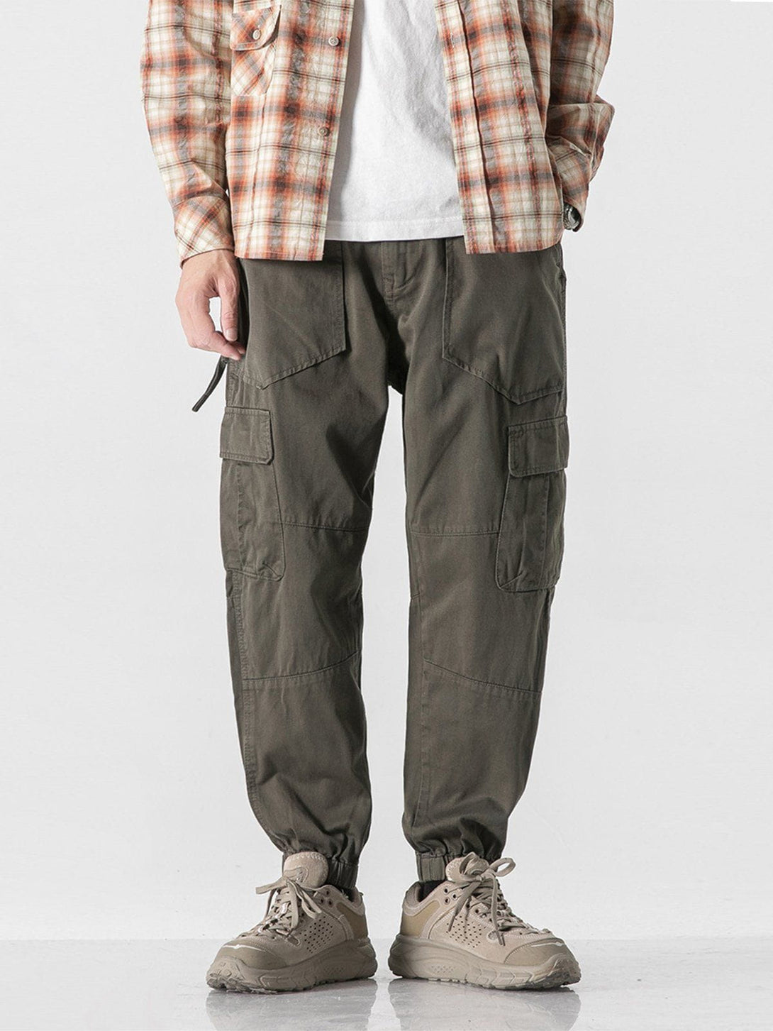 Lacezy - Large Multiple Pockets Cargo Pants- Streetwear Fashion - lacezy.com