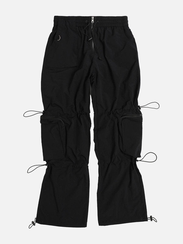 Lacezy - Large Multiple Pockets Drawstring Decoration Cargo Pants- Streetwear Fashion - lacezy.com