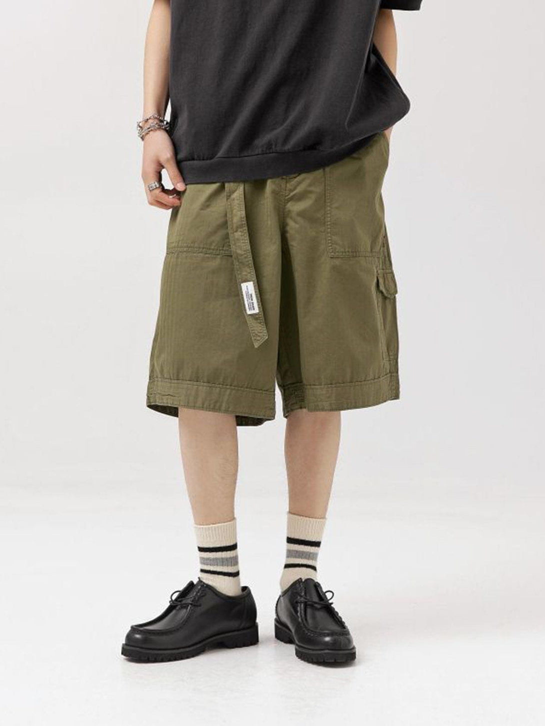 Lacezy - Large Pocket Cargo Shorts- Streetwear Fashion - lacezy.com