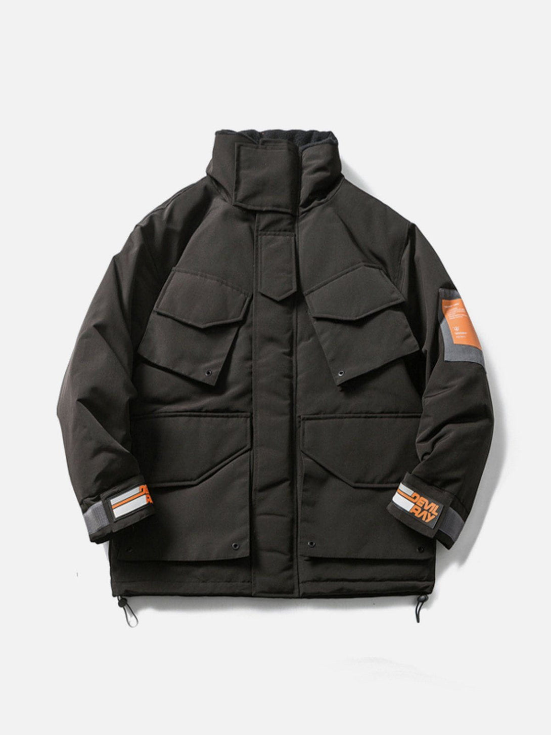 Lacezy - Large Pocket Cargo Winter Coat- Streetwear Fashion - lacezy.com