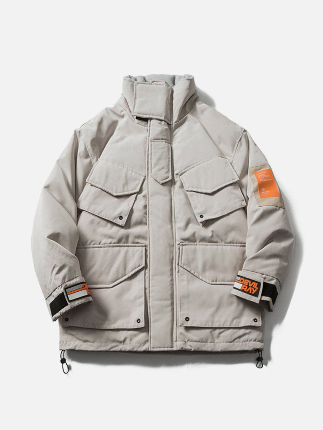 Lacezy - Large Pocket Cargo Winter Coat- Streetwear Fashion - lacezy.com