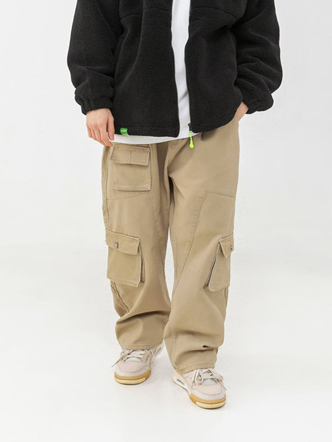 Lacezy - Large Pockets Cargo Pants- Streetwear Fashion - lacezy.com