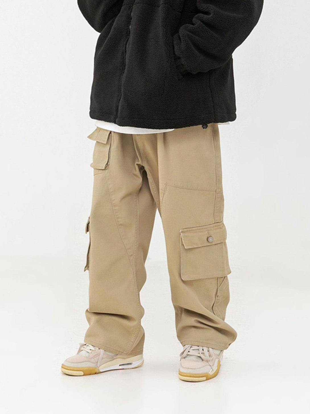 Lacezy - Large Pockets Cargo Pants- Streetwear Fashion - lacezy.com