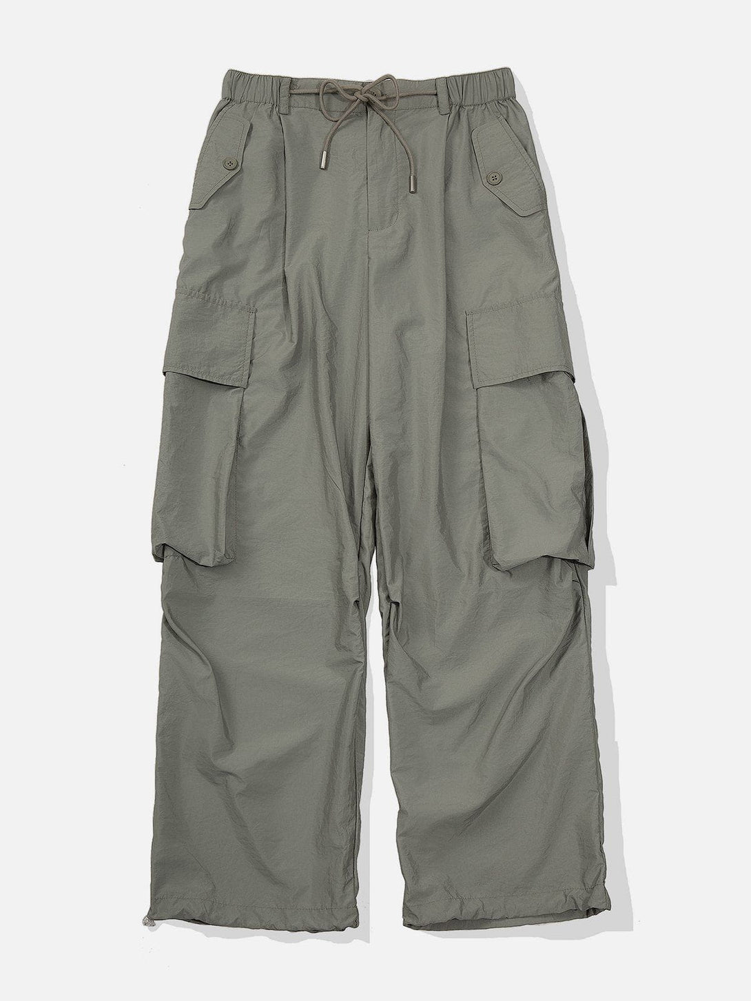 Lacezy - Large Pockets Loose Cargo Pants- Streetwear Fashion - lacezy.com