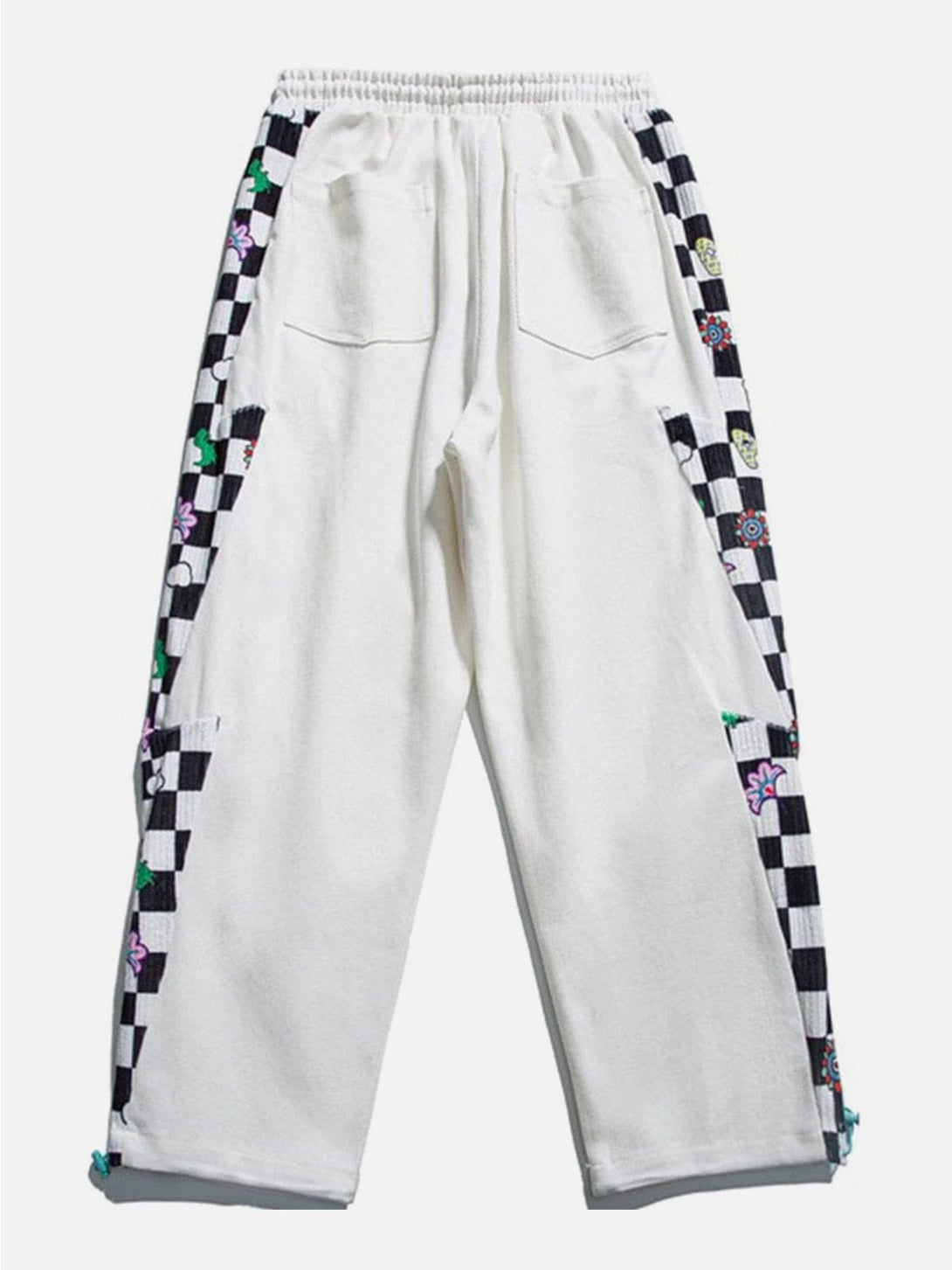 Lacezy - Lattice Stitching Sweatpants- Streetwear Fashion - lacezy.com