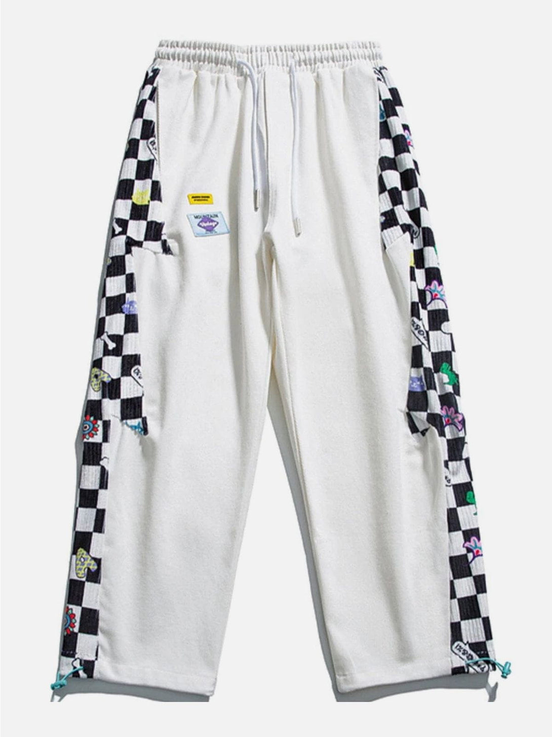 Lacezy - Lattice Stitching Sweatpants- Streetwear Fashion - lacezy.com