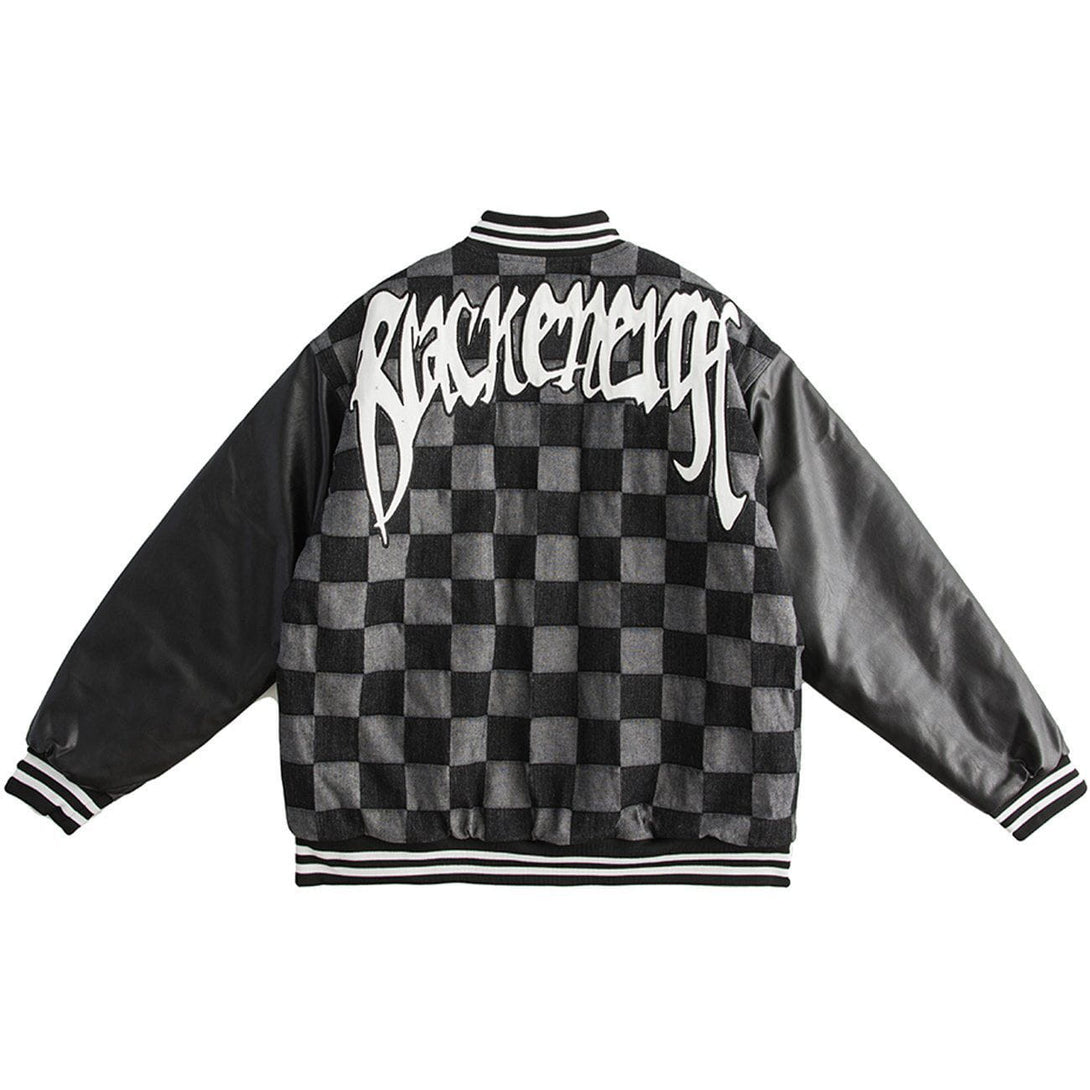 Lacezy - Lattice Stitching Winter Coat- Streetwear Fashion - lacezy.com