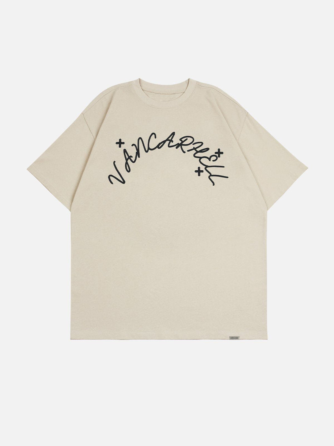 Lacezy - Letter Angel Print Tee- Streetwear Fashion - lacezy.com