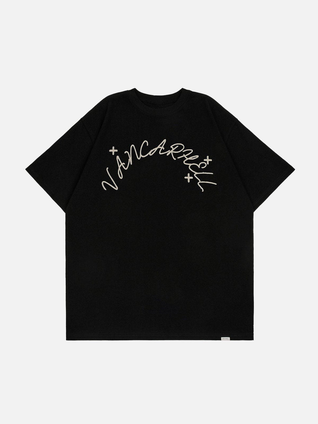 Lacezy - Letter Angel Print Tee- Streetwear Fashion - lacezy.com