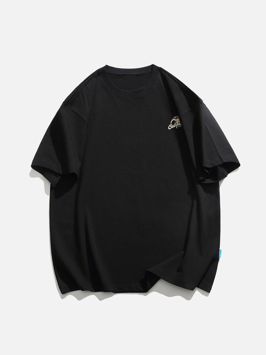 Lacezy - Letter Crack Print Tee- Streetwear Fashion - lacezy.com