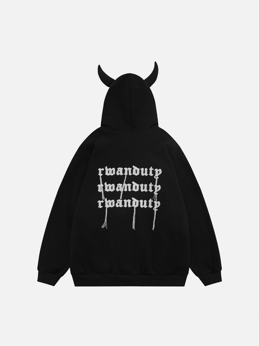 Lacezy - Letter Devil Head Hoodie- Streetwear Fashion - lacezy.com