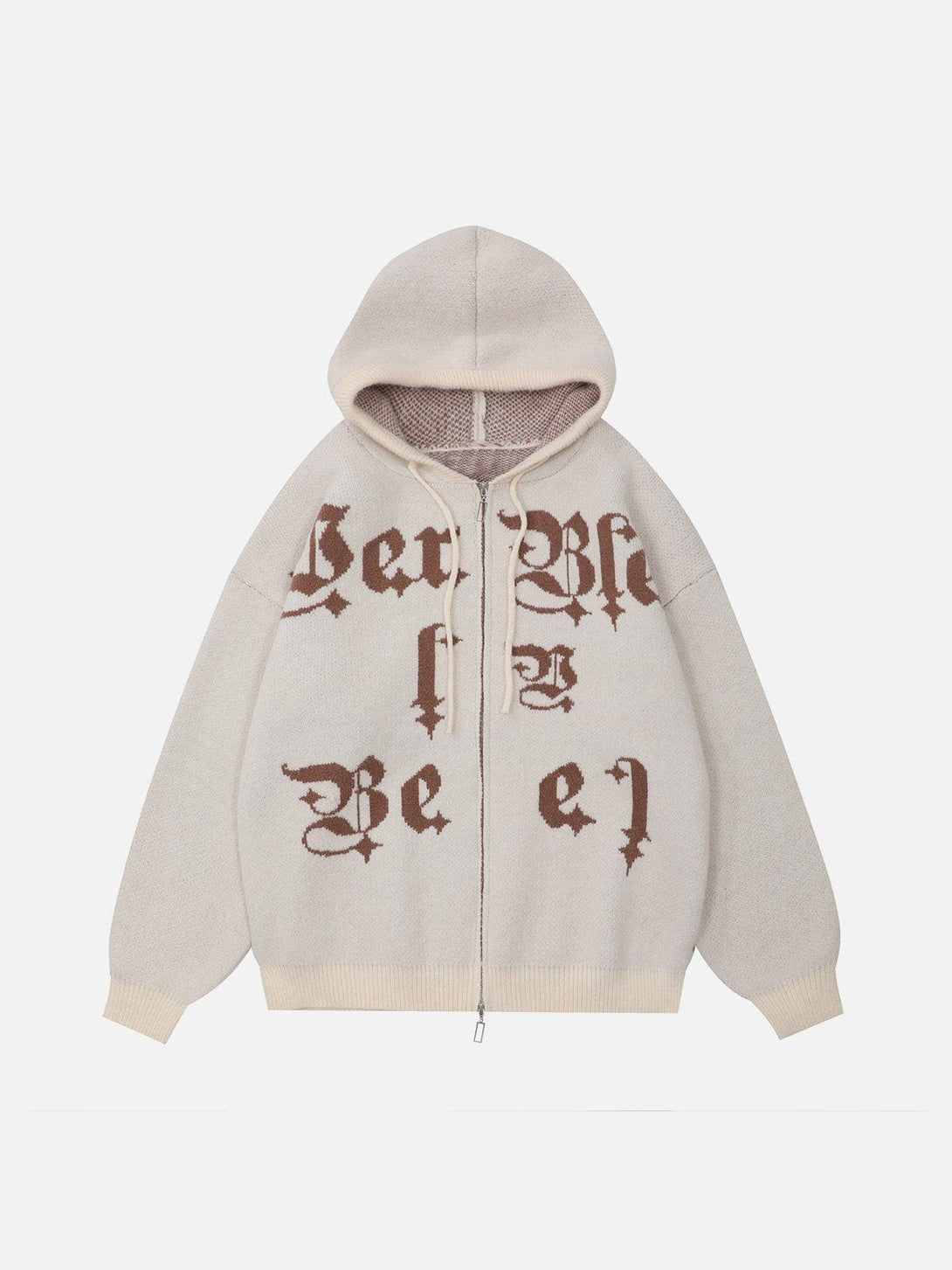 Lacezy - Letter Embroidery Hoodie- Streetwear Fashion - lacezy.com