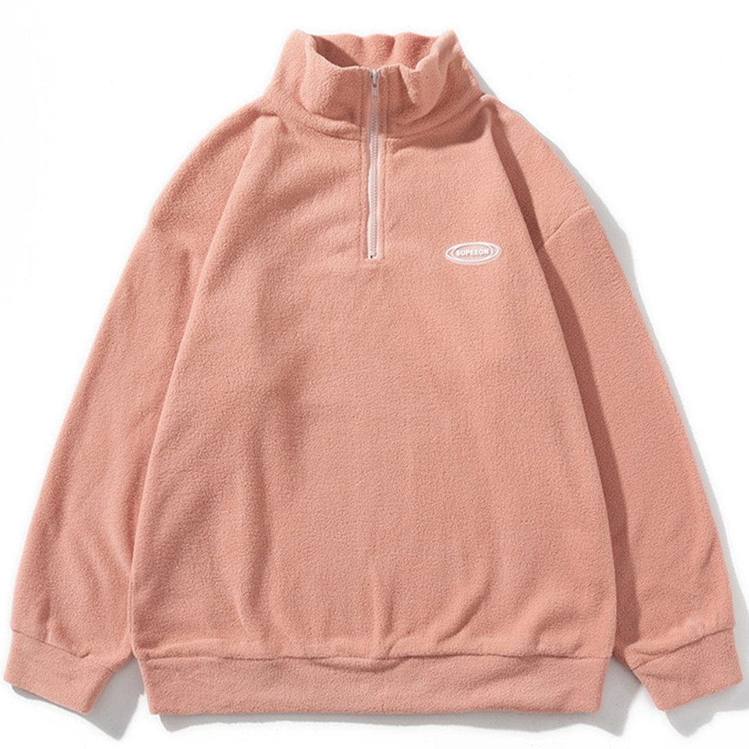 Lacezy - Letter Label Sweatshirt- Streetwear Fashion - lacezy.com