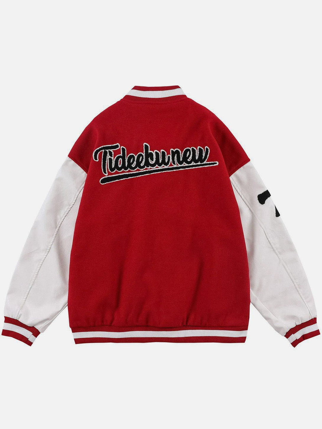 Lacezy - Letter Love Flocking Varsity Jacket- Streetwear Fashion - lacezy.com