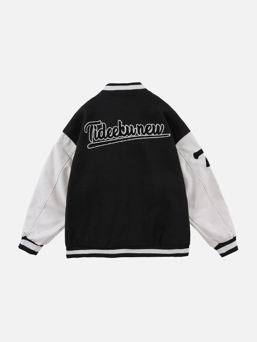 Lacezy - Letter Love Flocking Varsity Jacket- Streetwear Fashion - lacezy.com