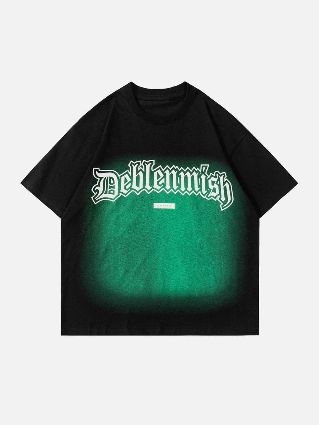 Lacezy - Letter Print Gradient Tee- Streetwear Fashion - lacezy.com