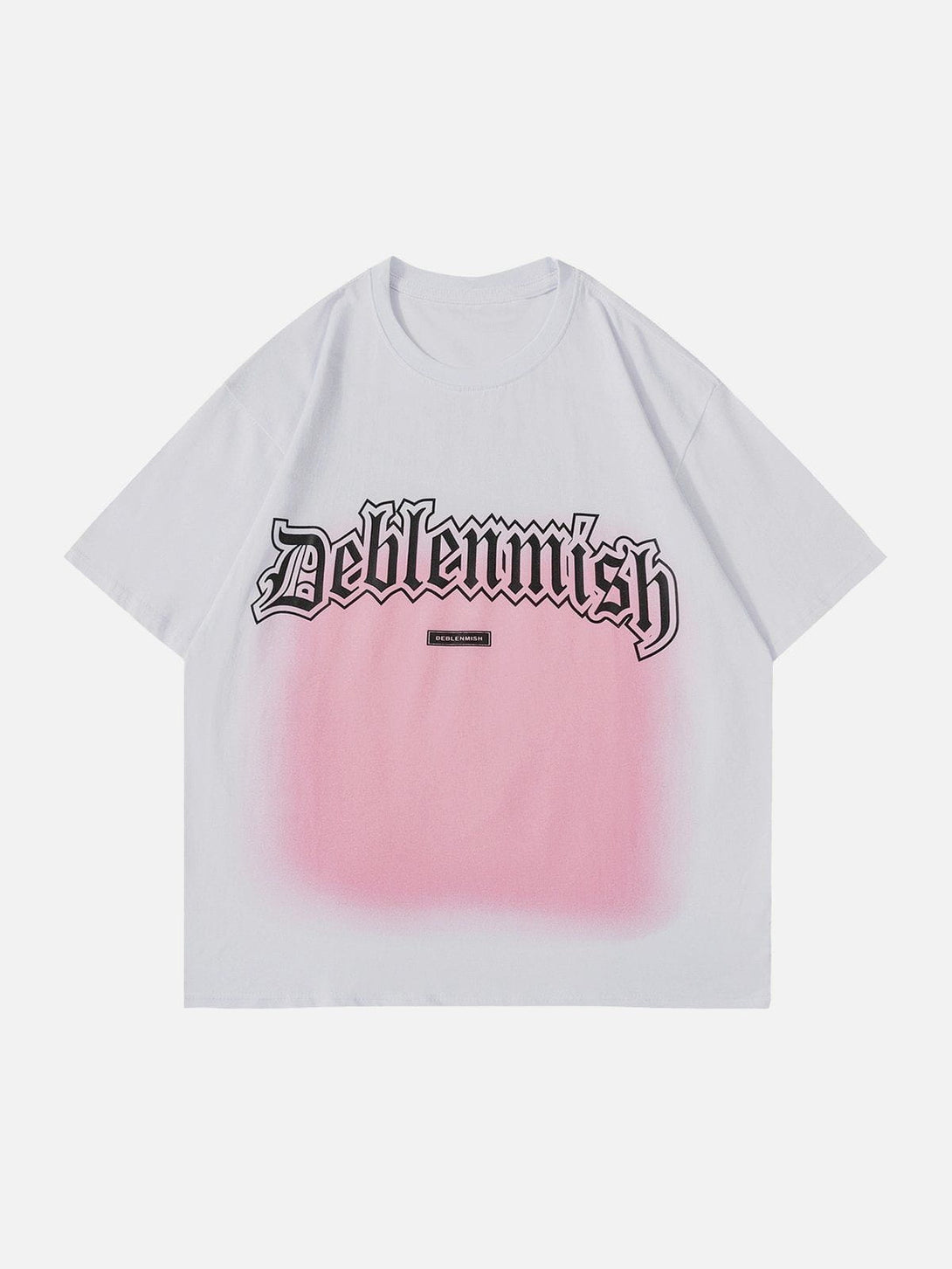 Lacezy - Letter Print Gradient Tee- Streetwear Fashion - lacezy.com