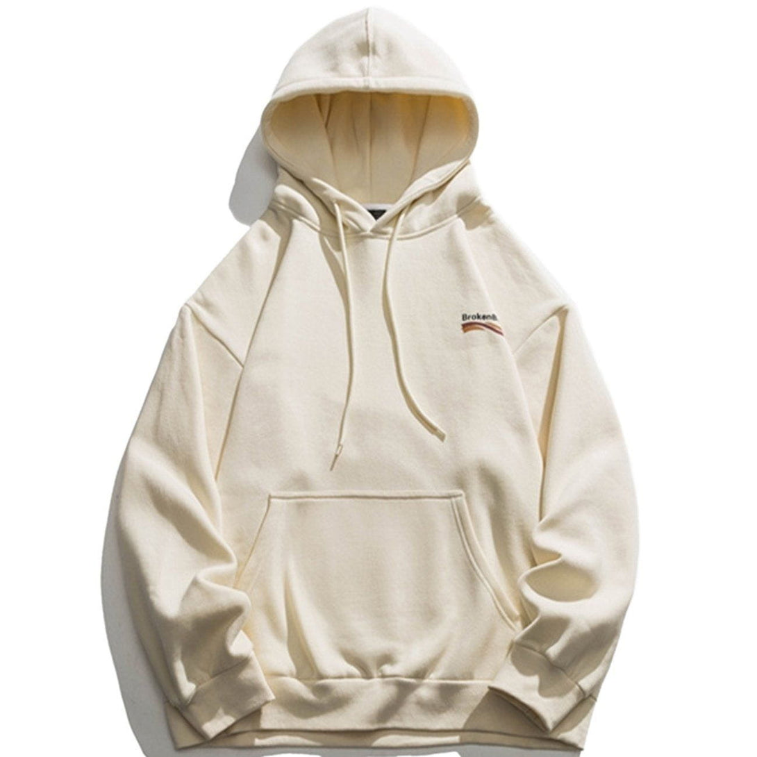 Lacezy - Letter Print Hoodie- Streetwear Fashion - lacezy.com